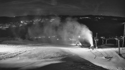 Horní část sjezdovky skiareálu Hlubočky