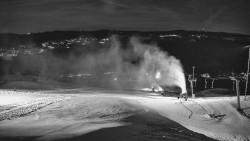 Horní část sjezdovky skiareálu Hlubočky