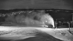 Horní část sjezdovky skiareálu Hlubočky