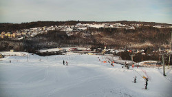 Horní část sjezdovky skiareálu Hlubočky
