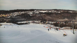 Horní část sjezdovky skiareálu Hlubočky