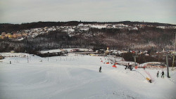 Horní část sjezdovky skiareálu Hlubočky