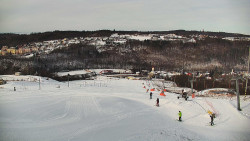 Horní část sjezdovky skiareálu Hlubočky