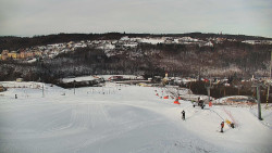 Horní část sjezdovky skiareálu Hlubočky