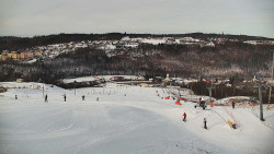 Horní část sjezdovky skiareálu Hlubočky