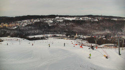 Horní část sjezdovky skiareálu Hlubočky