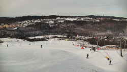 Horní část sjezdovky skiareálu Hlubočky