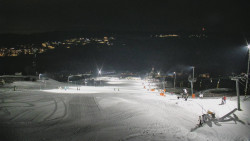 Horní část sjezdovky skiareálu Hlubočky