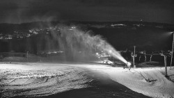 Horní část sjezdovky skiareálu Hlubočky