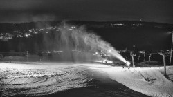 Horní část sjezdovky skiareálu Hlubočky