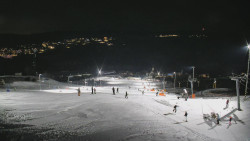 Horní část sjezdovky skiareálu Hlubočky