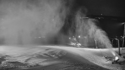 Horní část sjezdovky skiareálu Hlubočky