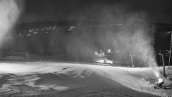 Horní část sjezdovky skiareálu Hlubočky