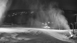 Horní část sjezdovky skiareálu Hlubočky