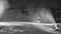 Horní část sjezdovky skiareálu Hlubočky