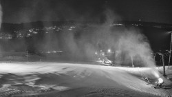 Horní část sjezdovky skiareálu Hlubočky