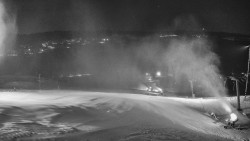 Horní část sjezdovky skiareálu Hlubočky