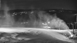 Horní část sjezdovky skiareálu Hlubočky