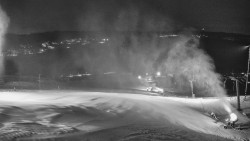 Horní část sjezdovky skiareálu Hlubočky