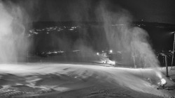 Horní část sjezdovky skiareálu Hlubočky