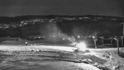 Horní část sjezdovky skiareálu Hlubočky