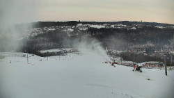 Horní část sjezdovky skiareálu Hlubočky