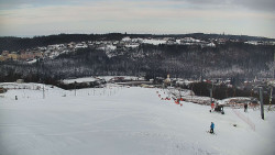 Horní část sjezdovky skiareálu Hlubočky