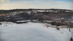 Horní část sjezdovky skiareálu Hlubočky