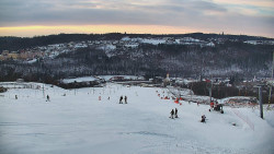 Horní část sjezdovky skiareálu Hlubočky