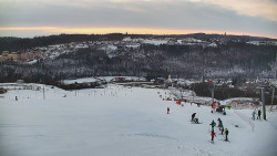 Horní část sjezdovky skiareálu Hlubočky