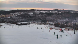 Horní část sjezdovky skiareálu Hlubočky