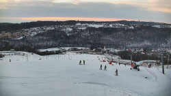 Horní část sjezdovky skiareálu Hlubočky