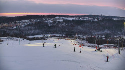 Horní část sjezdovky skiareálu Hlubočky