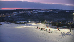 Horní část sjezdovky skiareálu Hlubočky