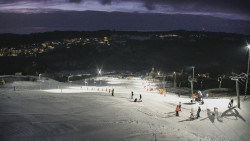 Horní část sjezdovky skiareálu Hlubočky