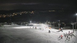 Horní část sjezdovky skiareálu Hlubočky