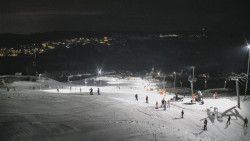 Horní část sjezdovky skiareálu Hlubočky