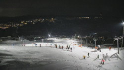 Horní část sjezdovky skiareálu Hlubočky