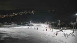 Horní část sjezdovky skiareálu Hlubočky