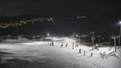 Horní část sjezdovky skiareálu Hlubočky