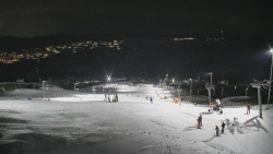 Horní část sjezdovky skiareálu Hlubočky