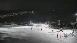 Horní část sjezdovky skiareálu Hlubočky