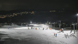 Horní část sjezdovky skiareálu Hlubočky