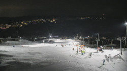 Horní část sjezdovky skiareálu Hlubočky