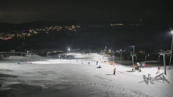 Horní část sjezdovky skiareálu Hlubočky