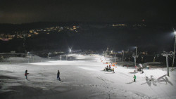 Horní část sjezdovky skiareálu Hlubočky