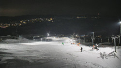 Horní část sjezdovky skiareálu Hlubočky