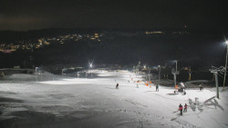 Horní část sjezdovky skiareálu Hlubočky