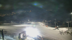 Horní část sjezdovky skiareálu Hlubočky