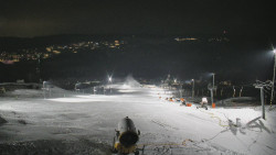 Horní část sjezdovky skiareálu Hlubočky